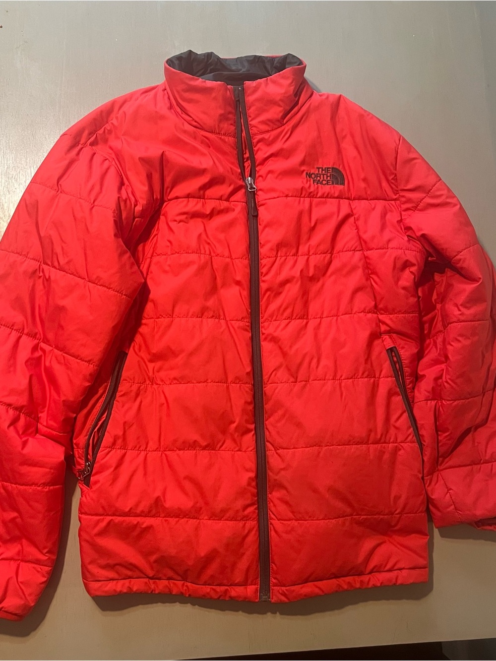 The North Face Men’s Red Quilted Puffer Jacket